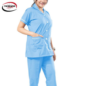 Nouveau Style personnel médical uniforme unisexe hôpital vêtements pour hommes Polyester mode conceptions gommage uniforme en toile - Product Image 2