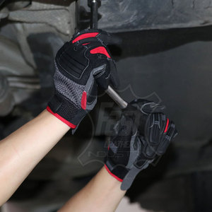 Gants de mécanicien anti-impact, gants de travail industriels antidérapants en TPR absorbant les chocs, gants durables - Product Image 2