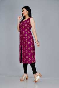 Material de rayón de diseñador étnico indio, impreso completamente cosido, diseño de lujo para niñas y mujeres, Kurti para compradores a granel - Product Image 6