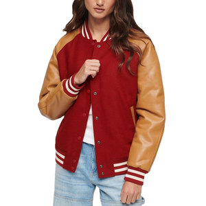 Chaqueta Universitaria para Mujer, Logotipo Personalizado Bordado, Estilo Letterman, Chaqueta Deportiva Universitaria - Product Image 5