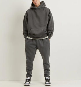 Sudaderas con Capucha Personalizadas para Hombre, de Alta Calidad, Estilo Holgado con Hombros Caídos, 100% Algodón, Tejido Informal, Color Liso, para Invierno - Product Image 6