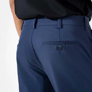 กางเกงทางการสีกากีของผู้ชายกางเกงลำลองเอวกลางมีซิปมีบริการตามสั่ง - Product Image 3