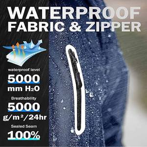 แจ็กเก็ตกันน้ำสำหรับผู้ชายผู้หญิง, ชุดเดรสเล่นกีฬามีซิปด้านใน - Product Image 3