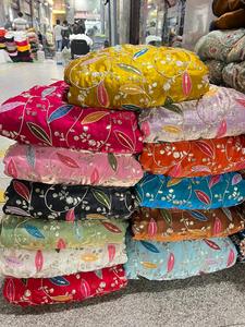 Tissu Fendy brodé au toucher doux, vêtements de mariage, multi-usages, imperméable, respirant, antistatique, perles florales, tissu de travail - Product Image 5