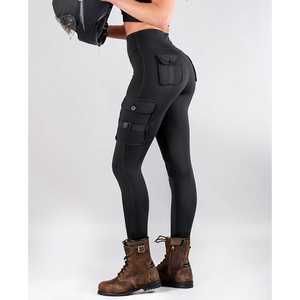 Leggings Deportivos de Cintura Alta para Mujer, al por Mayor, de Alta Calidad, con Logotipo Personalizado, sin Costuras Frontales, Suaves, para Yoga y Gimnasio - Product Image 4