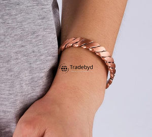 Premium Quality <b>Copper</b> Therapy Fashion Bracelets for Arthritis Stylish Wellness Jewelry Gift for Him Her by Tradebyd - Product Image 2