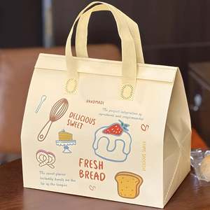LANJO Insulated <b>Food</b> Bag Custom Nonwoven <b>Food</b> Delivery Bag Keep Warm Cold Delivery Insulation <b>Reusable</b> <b>Pouches</b> - Product Image 1
