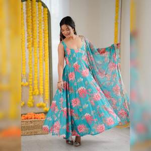 Grossiste vendant des salwar kameez pour femmes en organza de qualité supérieure, dernier cri, de créateurs, pour tous les jours, toutes saisons, mariage - Product Image 1