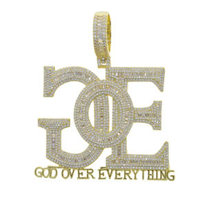 Custom 10kt Solid Gold Initial Name Pendant VVS Moissanite Diamond Hip Hop <b>Jewelry</b> for Men's Gift - Product Image 1