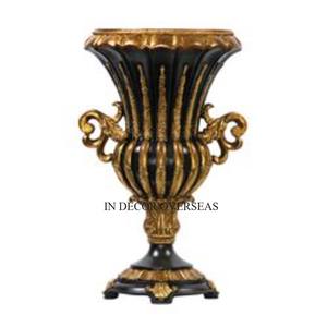 Juego de 4 jarrones de trompeta de centro de mesa de decoración de boda chapados en oro de alta calidad de aluminio fundido de La India a un precio impresionante - Product Image 4