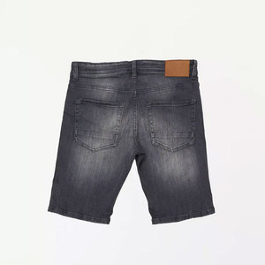 Hot Selling High Street Fashion Elastic Waist <b>Distressed</b> Shorts Custom Logo 100% Cotton Solid <b>Top</b> Manufacturer Shorts - Product Image 6