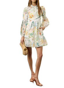 Vestido corto con estampado Pastel de primera calidad para colecciones de moda de verano para mujer de proveedor indio - Product Image 3