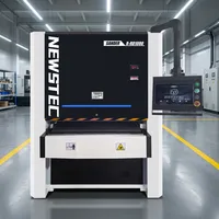 Machine à ébavurer les tôles larges en acier au carbone avec brosse rotative pour le finissage de surface et le arrondissement des bords des pièces découpées au laser