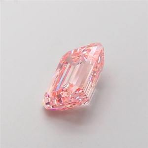 Lab Grown Diamond Esmeralda 2.44ct Fancy Intense Pink VVS1 - Product Image 2