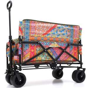 Nuevo producto, superventas, hermoso vagón de playa plegable para jardín, vagón utilitario plegable para campamento - Product Image 6