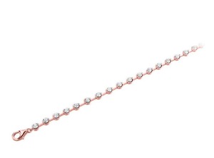 Pulsera Influencer con Corte Redondo y Diamantes Cultivados en Laboratorio de 2.50 Ct en Platino para Bodas, Compromisos y Fiestas - Product Image 2
