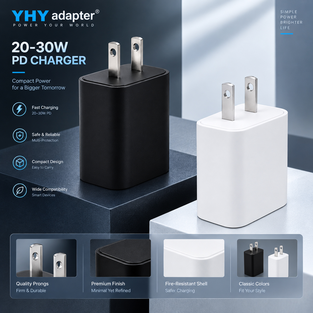 Gan Desktop 100W 65W 45W 30W 20W Quick Charge 4.0 QC 3.0 PD Multifunctional Usb Wall Charger 3 Years PC Fireproof Material · image 3