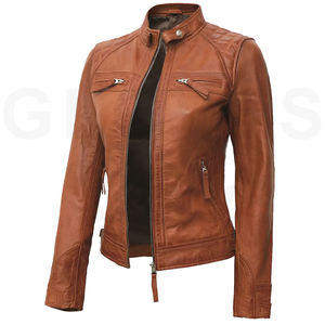 Bán Buôn Cộng Với Kích Thước Da Phụ Nữ Áo Khoác Da Chính Hãng Xe Máy Mù<span class=keywords><strong>a</strong></span> Đông Tinh Khiết Chính Hãng Áo Khoác Da Nữ Đường Phố Phong Cách - Product Image 1