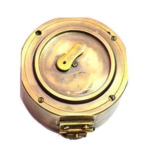 Brújula Brunton Antigua de Latón Resistente, Funcional, con Estuche de Cuero, Suministro Personalizado OEM/ODM - Product Image 2
