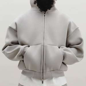 Sweat à capuche zippé pour hommes personnalisé en polaire de coton Logo personnalisé Sweats à capuche pour hommes pour l'hiver 2025 - Product Image 1