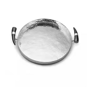 En venta Bandeja de acero inoxidable con plateado con mango de acentos de Granada de exportadores indios - Product Image 4