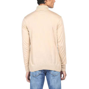 Suéter de cuello alto de manga larga de otoño Suéter de rayas de doble color Suéter de cuello alto de algodón de manga larga para hombre Suéter de cuello alto - Product Image 5