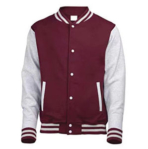 Veste universitaire à col montant pour hommes Manteau d'hiver avec poche et service OEM Nouvelle arrivée Veste de baseball - Product Image 2
