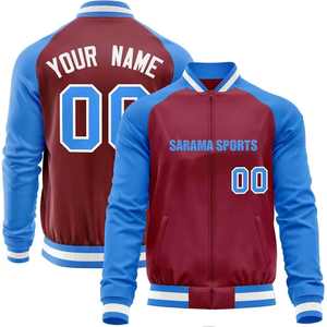 Chaqueta de Béisbol Estilo Universitario Personalizada para Hombre, Ropa Casual Duradera y Moderna con Estampado de Letras en Color Contrastante, Chaqueta Universitaria - Product Image 1