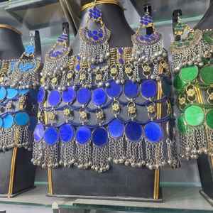 Traditional Style Afghan <b>Necklace</b> Earrings <b>Set</b> Hot Selling New Antique Jewelry Handmade <b>Necklaces</b> Earrings Jewelry <b>Sets</b> - Product Image 6