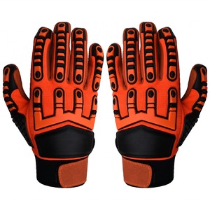 ถุงมือป้องกันการกระแทก TPR ถุงมือหนังสวมใส่สบายสำหรับสนามน้ำมันก๊าซสำหรับทำงานประจำวันในปากีสถาน - Product Image 4