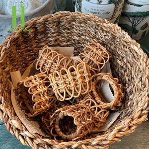 Servilleteros de bambú hechos a mano de estilo Vintage duradero ecológico, diseño clásico de lujo para boda, cena, fiesta, decoración de mesa - Product Image 5