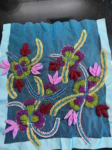 Parche de Encaje Bordado a Mano con Cristales de Perla Orgánica 3D, Estilos Cruzados y de Puntos, Técnicas de Tejido con Hilo para Mejorar Accesorios - Product Image 5