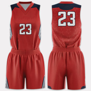 Ensembles de maillots de basket-ball en polyester de haute qualité 180g, couleur dégradée, imprimés, shorts d'été, taille plus, unisexe, meilleur prix - Product Image 1
