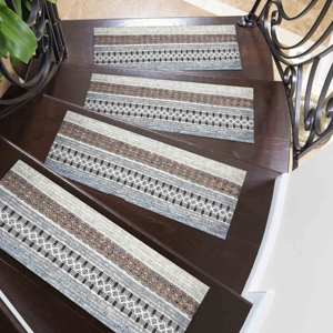 Soft Tones Printed Rug: Modern, Machine Washable, Luxury Design,Step Rug - Product Image 1