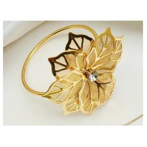 Último diseño hogar boda y fiesta decorativo Metal oro servilletero servicio de cena servilletero a bajo precio - Product Image 1