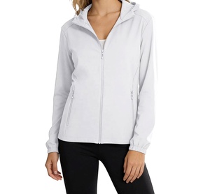 Wholesale Women's Softshell <b>Jacket</b> Custom Streetwear Softshell Light Weight Cropped Windbreaker <b>Rain</b> Outdoor Sports <b>jacket</b> - Product Image 1