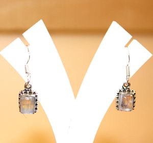 Everyday 925 Sterling Silver <b>Moonstone</b> Earrings Fine <b>Jewelry</b> for Gift Shop Retail Premium Quality - Product Image 4