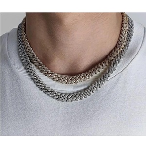 Cadena Cubana de Plata 925 Chapada en Oro de Lujo, la Más Vendida, para Bodas, Aniversarios y Eventos Especiales, Precio de Exportación - Product Image 1