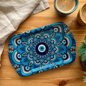 Bandeja de Servicio de Diseño con Recubrimiento de Esmalte de Madera MDF, Bandeja de Mesa de Alta Calidad para Hoteles y Restaurantes - Product Image 3