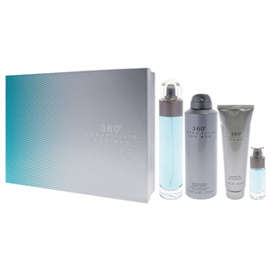 Perry Ellis 360 da uomo Set regalo da 4 pezzi 3.4oz Spray da 6 once deodorante Spray per il corpo 3.0oz Gel doccia da 0.25oz Spray - Product Image 4