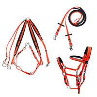 Ensemble complet d'équipement d'équitation d'endurance en cuir pour chevaux, avec selle western, licols et bridons en PVC et nylon, disponible en dropshipping