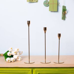 Soportes de velas para Decoración de mesa Interior atractiva de clase alta 2025 para el hogar, bodas, eventos e iluminación de oficina para Navidad - Product Image 1
