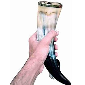 Cuerno para beber vikingo ecológico hecho a mano Natural personalizado de alta calidad tallado pulido para uso doméstico en hoteles para India - Product Image 2