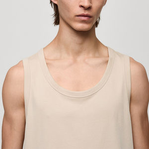 เสื้อกล้ามใส่เล่นกีฬาของผู้ชายเสื้อคอตตอนใส่สบายทันสมัยสำหรับเล่นกีฬา - Product Image 3