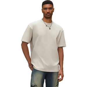 T-shirt unisexe grande taille pour hommes Tshirt personnalisé de créateur T-shirt épais en coton surdimensionné pour hommes - Product Image 2