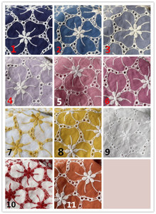 Elegant Embroidered Cotton Fabric for Couture Dresses <b>Wedding</b> Wear and Custom Designer Fashion Projects with OEM Options - Product Image 2