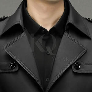 Abrigo de Cuero Estilo Vintage para Hombre, Material Premium, Diseño Largo, Perfecto para la Moda Urbana de Invierno - Product Image 5