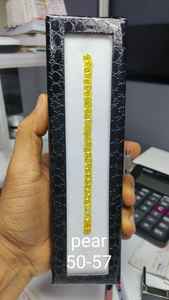 เพชรทรงลูกแพร์สีเหลืองแฟนซี  เพชรสังเคราะห์ทรงลูกแพร์  ความใสระดับ VVS-VS  สำหรับแหวนหมั้นและเครื่องประดับ - Product Image 4