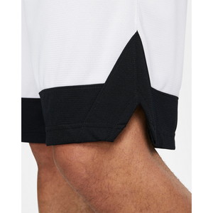<b>Mens</b> <b>White</b> Sports <b>Shorts</b> with Black Contrast Hem Custom Logo Athletic Training Quick Dry Gymwear ShortsDDP shipping - Product Image 5
