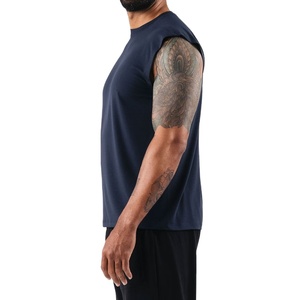 Camiseta sin mangas de corte holgado, novedad, lisa, para verano, ropa deportiva, estilo vintage, unisex, de color sólido, de secado rápido, con cuello redondo. - Product Image 2